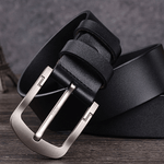 Fashion, accesorii si bijuterii - Barbati - Accesorii barbati - Curele barbati - Curea Barbati, Piele Naturala Premium, Catarama Metalica Rezistenta cu, Neagra, 120 cm - Infinity.ro