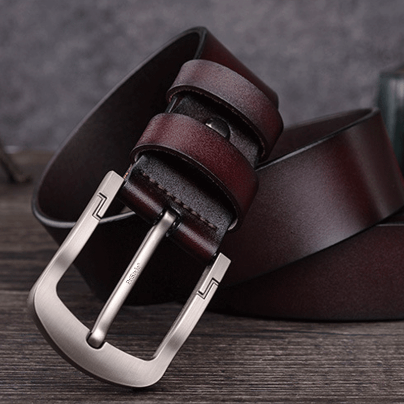 Fashion, accesorii si bijuterii - Barbati - Accesorii barbati - Curele barbati - Curea Barbati, Piele Naturala Premium, Catarama Metalica Rezistenta cu, Maro, 120 cm - Infinity.ro