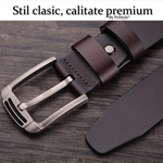 Fashion, accesorii si bijuterii - Barbati - Accesorii barbati - Curele barbati - Curea Barbati, Piele Naturala Premium, Catarama Metalica Rezistenta cu, Maro, 120 cm - Infinity.ro