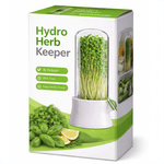 Casa si Gradina - Bucatarie si vesela - Organizare si depozitare bucatarie - Cutii alimentare - Germinator pentru Microplante cu Capac Transparent, Mini Sera pentru Cultivare Acasa, Alb, 27x13 cm - Infinity.ro