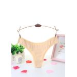 Fashion, accesorii si bijuterii - Femei - Lenjerie si pijamale femei - Lenjerie intima femei - Set 3 chiloti lenjerie intima pentru dama tip tanga, Multifloral in 3 culori, din Bumbac 100%, Crem, Alb, Roz, XS - Infinity.ro