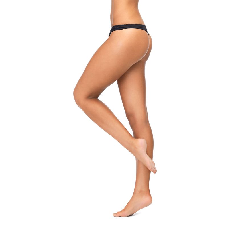 Fashion, accesorii si bijuterii - Femei - Lenjerie si pijamale femei - Lenjerie intima femei - Set 3 Chiloti lenjerie intima Dama tip Tanga, Multicolor 3 Culori, Bumbac 100%, Albastru, Turcoaz, Negru, XS - Infinity.ro