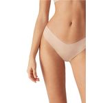 Fashion, accesorii si bijuterii - Femei - Lenjerie si pijamale femei - Lenjerie intima femei - Chiloti de dama Premium tip Tanga, Satinati, Respirabili si Sexy, Fara Cusatura, Crem/Bej, marimea S, PriStyle® - Infinity.ro