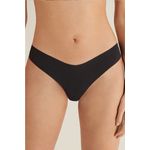 Fashion, accesorii si bijuterii - Femei - Lenjerie si pijamale femei - Lenjerie intima femei - Chiloti de dama Premium tip Tanga, Satinati, Respirabili si Sexy, Fara Cusatura, Negru, marimea S, PriStyle® - Infinity.ro