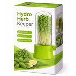 Casa si Gradina - Bucatarie si vesela - Organizare si depozitare bucatarie - Cutii alimentare - Suport pentru Pastrarea Plantelor Proaspete la Frigider cu Capac Transparent, Verde, 27x13 cm - Infinity.ro