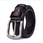 Fashion, accesorii si bijuterii - Barbati - Accesorii barbati - Curele barbati - Set 2 Curele Barbati, Piele Naturala Premium, Catarama Metalica Rezistenta cu, Negru si Maro, 120 cm - Infinity.ro