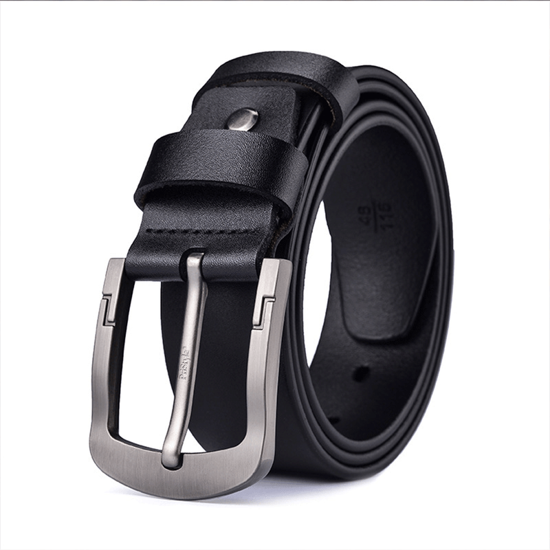 Fashion, accesorii si bijuterii - Barbati - Accesorii barbati - Curele barbati - Set 2 Curele Barbati, Piele Naturala Premium, Catarama Metalica Rezistenta cu, Negru si Maro, 120 cm - Infinity.ro