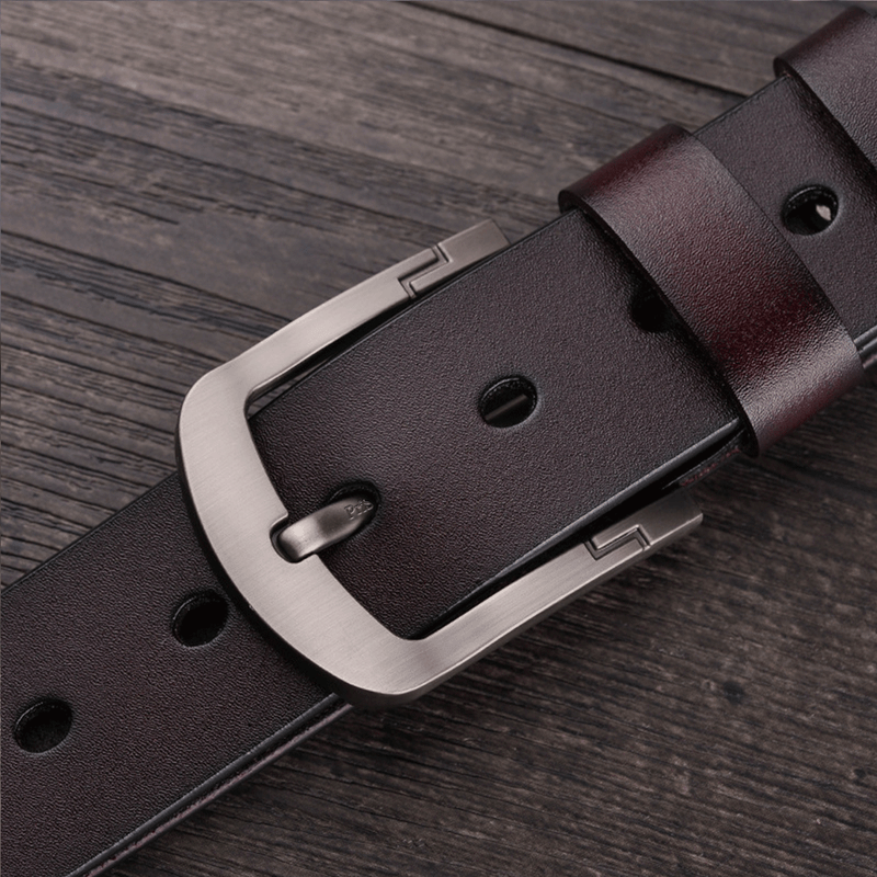 Fashion, accesorii si bijuterii - Barbati - Accesorii barbati - Curele barbati - Set 2 Curele Barbati, Piele Naturala Premium, Catarama Metalica Rezistenta cu, Negru si Maro, 120 cm - Infinity.ro