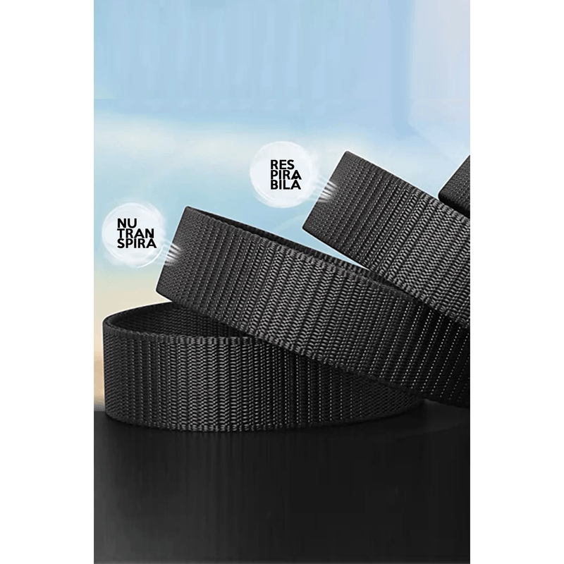 Fashion, accesorii si bijuterii - Barbati - Accesorii barbati - Curele barbati - Curea Pentru Barbati si Baieti, fara Gauri, cu Inchidere Simpla si Rapida, Lungime Reglabila, Negru, 500kg - Infinity.ro