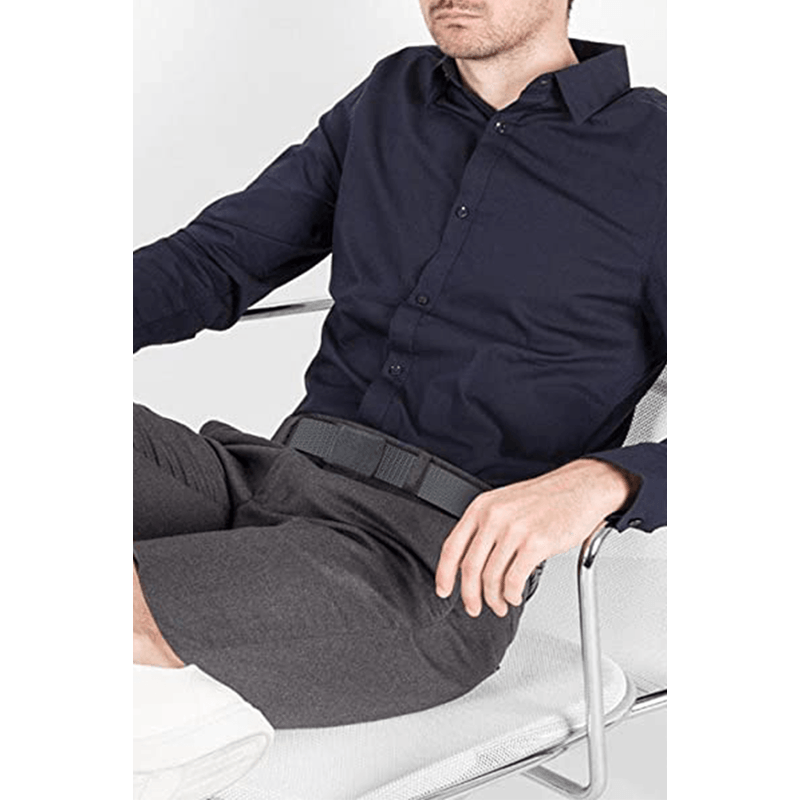 Fashion, accesorii si bijuterii - Barbati - Accesorii barbati - Curele barbati - Curea Pentru Barbati si Baieti, fara Gauri, cu Inchidere Simpla si Rapida, Lungime Reglabila, Negru, 500kg - Infinity.ro