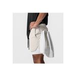 Sport si Outdoor - Echipament Sportiv - Imbracaminte sport - Pantaloni scurti sport - Pantaloni Scurti in Doua Straturi, Elastici si Respirabili, Alb, M - Infinity.ro