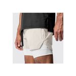 Sport si Outdoor - Echipament Sportiv - Imbracaminte sport - Pantaloni scurti sport - Pantaloni Scurti in Doua Straturi, Elastici si Respirabili, Alb, M - Infinity.ro
