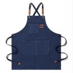 Casa si Gradina - Textile si covoare - Textile bucatarie - Sorturi bucatarie si gratar - Sort pentru Bucatari, Chelneri, Barista din Bumbac Rezisent Tip Denim, Marime Universala Reglabila, Negru - Infinity.ro