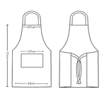 Casa si Gradina - Textile si covoare - Textile bucatarie - Sorturi bucatarie si gratar - Sort de Bucatarie cu Buzunar Mare, Imprimeu Ustensile si Portiuni Laterale de Sters Mainile, Crem - Infinity.ro