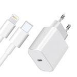 Laptop, Telefoane si Tablete - Telefoane mobile si accesorii - Accesorii Telefoane - Incarcatoare telefoane - Incarcator Compatibil cu iPad si iPhone 14 / 14 pro / 13 / 13 pro / 12 / 12 pro / 11 / 11 Pro / 11 / 10 / 10 Pro /, 20W - Infinity.ro