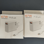 Laptop, Telefoane si Tablete - Telefoane mobile si accesorii - Accesorii Telefoane - Incarcatoare telefoane - Set Incarcator 67W si cablu USB-C la USB-A pentru Telefoane cu mufa USB-C Android si Apple iPhone 15 / 15 Pro /, Alb, 1m - Infinity.ro