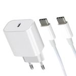 Laptop, Telefoane si Tablete - Telefoane mobile si accesorii - Accesorii Telefoane - Incarcatoare telefoane - Incarcator universal USB - C, compatibil cu telefoane Samsung LG, Alb, 20W - Infinity.ro