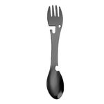 Sport si Outdoor - Camping - Bucatarie de camping - Vesela camping - Tacam 5 in 1 tip Spork, Utilizabil ca Lingura, Negru - Infinity.ro