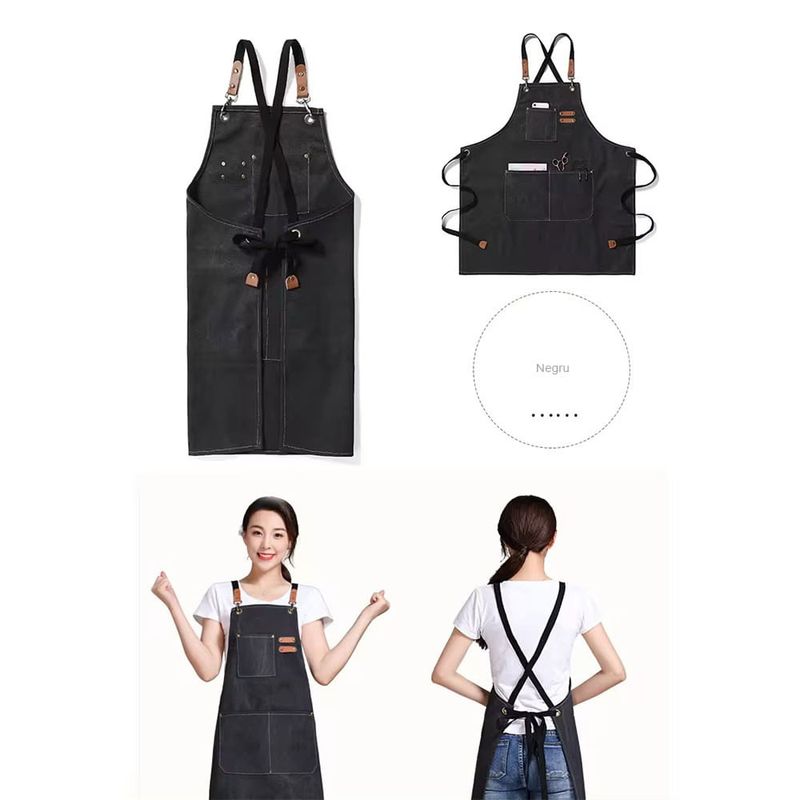 Casa si Gradina - Textile si covoare - Textile bucatarie - Sorturi bucatarie si gratar - Sort pentru Bucatari, Chelneri, Barista din Bumbac Rezisent Tip Denim, Marime Universala Reglabila, Roz - Infinity.ro
