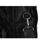 Fashion, accesorii si bijuterii - Barbati - Accesorii barbati - Genti si rucsacuri barbati - Geanta Office pentru Barbati, din Piele Naturala Premium, Impermeabila, Neagra, 30 x 40 x 12 cm - Infinity.ro