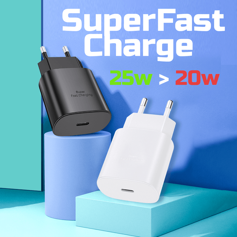 Laptop, Telefoane si Tablete - Telefoane mobile si accesorii - Accesorii Telefoane - Incarcatoare telefoane - Incarcator universal USB - C, compatibil cu orice model de Samsung, Negru, 25W - Infinity.ro
