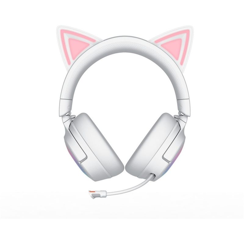 PC, gaming si accesorii - Gaming - Accesorii gaming - Controlere, Volane si Casti gaming - Casti wireless Razer Kraken Kitty V3 Pro, THX Spatial Audio, iluminare RGB, microfon detasabil unidirectional, Alb - Infinity.ro