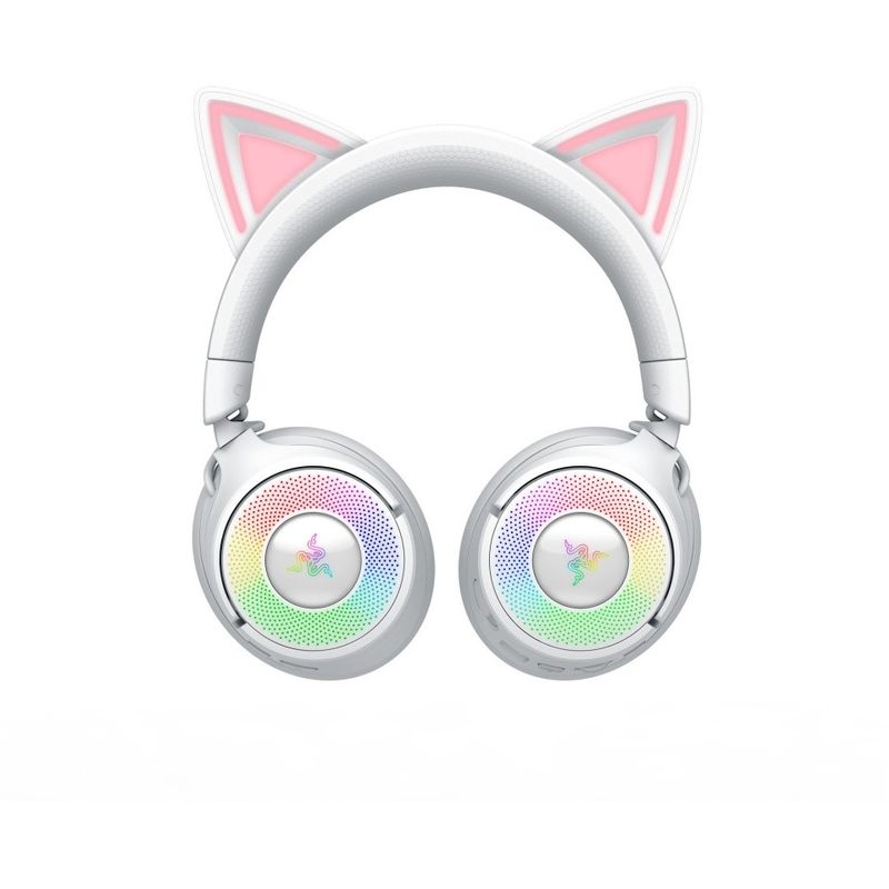 PC, gaming si accesorii - Gaming - Accesorii gaming - Controlere, Volane si Casti gaming - Casti wireless Razer Kraken Kitty V3 Pro, THX Spatial Audio, iluminare RGB, microfon detasabil unidirectional, Alb - Infinity.ro