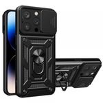 Laptop, Telefoane si Tablete - Telefoane mobile si accesorii - Accesorii Telefoane - Huse telefoane - Husa pentru Apple iPhone 14 Pro, Techsuit, CamShield, Neagra - Infinity.ro