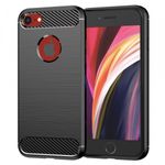 Laptop, Telefoane si Tablete - Telefoane mobile si accesorii - Accesorii Telefoane - Huse telefoane - Husa pentru Apple iPhone SE (2022) / SE (2020), Techsuit, Carbon, Neagra - Infinity.ro