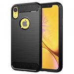 Laptop, Telefoane si Tablete - Telefoane mobile si accesorii - Accesorii Telefoane - Huse telefoane - Husa pentru Apple iPhone XR, Techsuit, Carbon, Neagra - Infinity.ro
