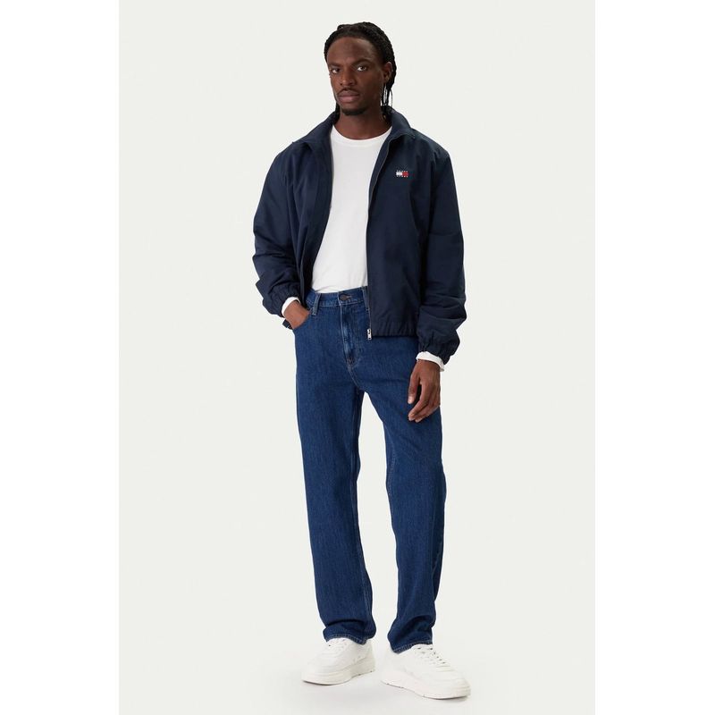 Fashion, accesorii si bijuterii - Barbati - Imbracaminte - Jachete si geci barbati - Geaca barbati Tommy Jeans Essential DM0DM22720 M INTL Bleumarin - Infinity.ro