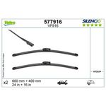 Auto si Moto - Intretinere auto - Stergatoare - Set stergatoare Valeo Silencio 600/400mm VF916 Dacia Logan/Sandero III, Jogger, Renault Clio III, Citroen C3 Picasso - Infinity.ro