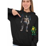 Fashion, accesorii si bijuterii - Femei - Imbracaminte femei - Hanorace femei - Hanorac Femei Testoasele Ninja Leonardo Ninjutsu Mutant, negru, marime S - Infinity.ro