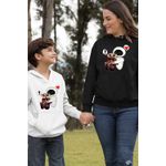 Fashion, accesorii si bijuterii - Femei - Imbracaminte femei - Hanorace femei - Hanorac Femei Wall-E Love Eve Dragobete Valentines Day Romantic, negru, marime S - Infinity.ro