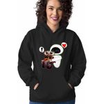 Fashion, accesorii si bijuterii - Femei - Imbracaminte femei - Hanorace femei - Hanorac Femei Wall-E Love Eve Dragobete Valentines Day Romantic, negru, marime S - Infinity.ro