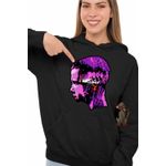 Fashion, accesorii si bijuterii - Femei - Imbracaminte femei - Hanorace femei - Hanorac Femei Stranger Things Pixel Art Jane Eleven, negru, marime S - Infinity.ro