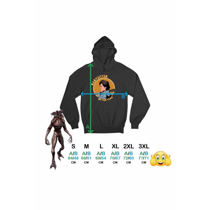 Fashion, accesorii si bijuterii - Femei - Imbracaminte femei - Hanorace femei - Hanorac Femei Stranger Things Steve Babysitter Dadaca, negru, marime S - Infinity.ro