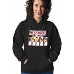 Fashion, accesorii si bijuterii - Femei - Imbracaminte femei - Hanorace femei - Hanorac Femei Stranger Things Team Survivor Film, negru, marime S - Infinity.ro