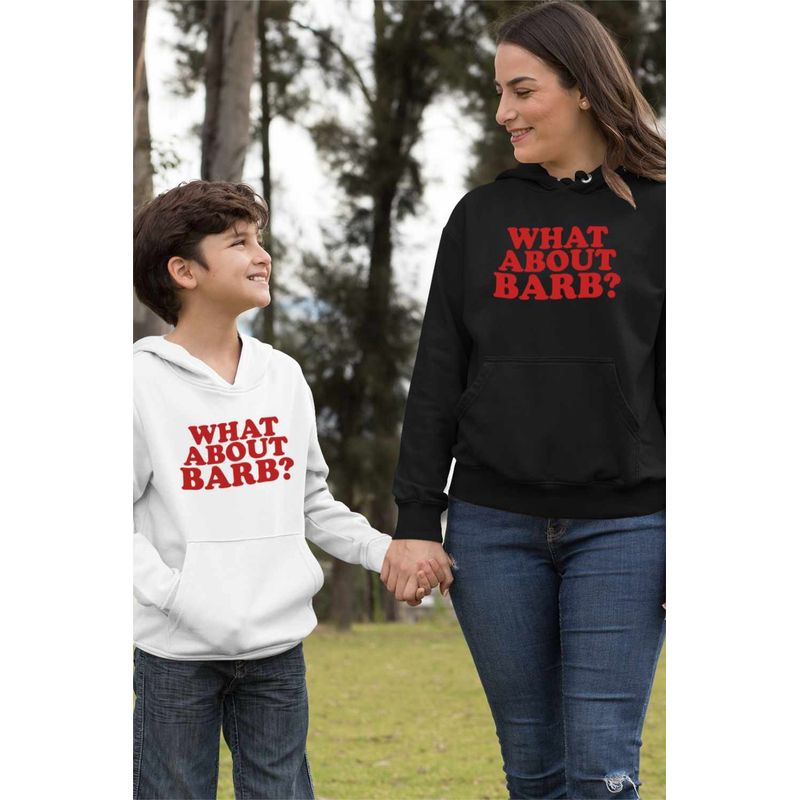 Fashion, accesorii si bijuterii - Femei - Imbracaminte femei - Hanorace femei - Hanorac Femei Stranger Things What About Barb, negru, marime S - Infinity.ro
