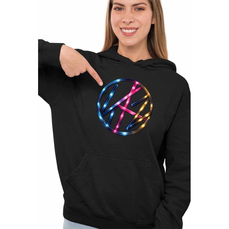 Fashion, accesorii si bijuterii - Femei - Imbracaminte femei - Hanorace femei - Hanorac Femei Stray Kids Vibe Kpop Merch, negru, marime S - Infinity.ro