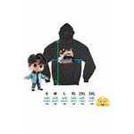 Fashion, accesorii si bijuterii - Femei - Imbracaminte femei - Hanorace femei - Hanorac Femei Stray Kids Party Merch Kpop, negru, marime S - Infinity.ro