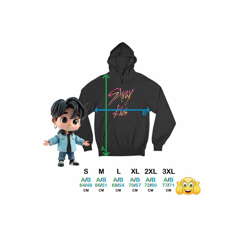 Fashion, accesorii si bijuterii - Femei - Imbracaminte femei - Hanorace femei - Hanorac Femei Stray Kids Kpop Merch, negru, marime S - Infinity.ro