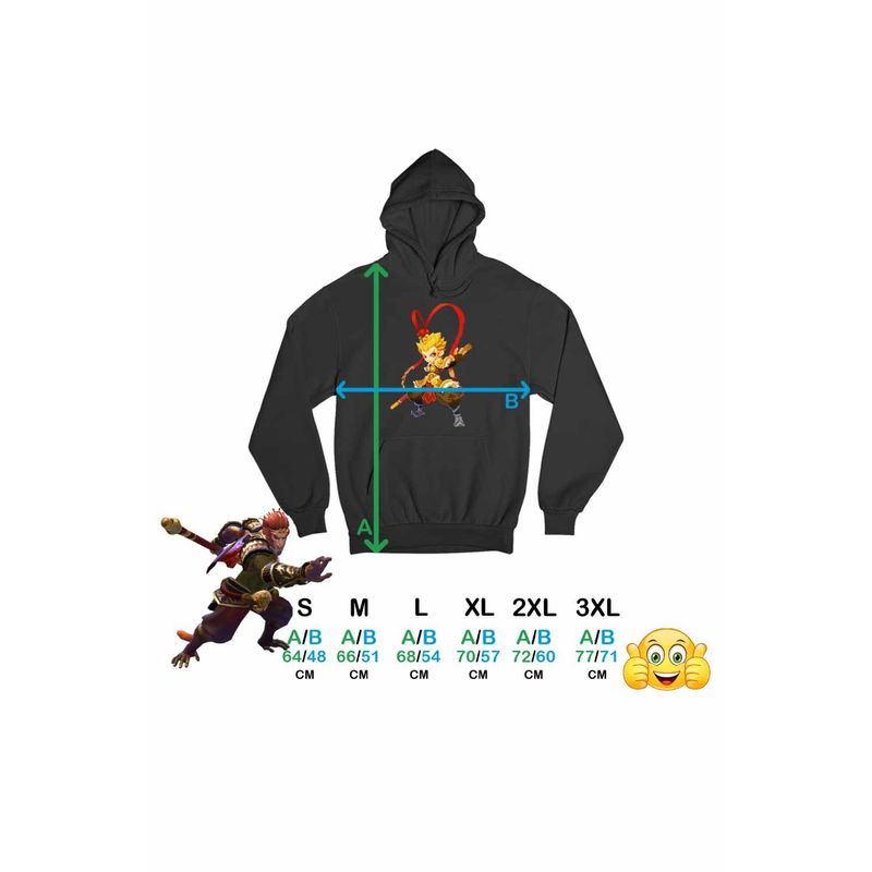 Fashion, accesorii si bijuterii - Femei - Imbracaminte femei - Hanorace femei - Hanorac Femei Sun Wukong Monkey King Aventuri, negru, marime S - Infinity.ro