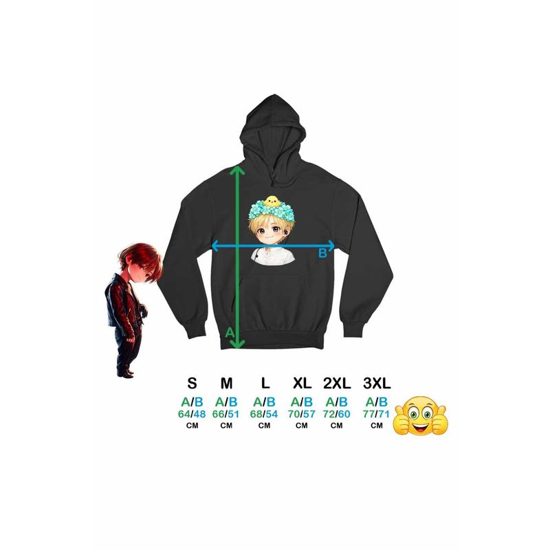 Fashion, accesorii si bijuterii - Femei - Imbracaminte femei - Hanorace femei - Hanorac Femei Taemin Chibi Shinee Kpop, negru, marime S - Infinity.ro