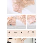 Fashion, accesorii si bijuterii - Femei - Lenjerie si pijamale femei - Lenjerie intima femei - Set 3 Chiloti Dama, cu Dantela si Fundita, Eleganti si Respirabili, tip Tanga, Rosu Vin, Marimea L, PriStyle® - Infinity.ro
