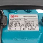 Casa si Gradina - Gradinarit si plante - Instalatii si accesorii pentru irigatii - Pompe apa - Pompa submersibila apa curata DDT QDXS-0,6F, Putere 600 W, Debit 3 mc/h, Ideala pentru piscine si fantani - Infinity.ro