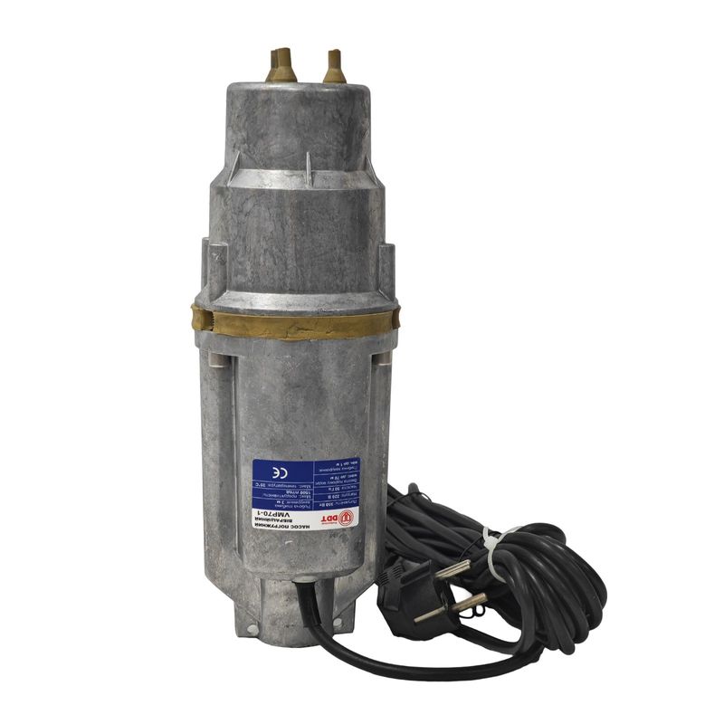 Casa si Gradina - Gradinarit si plante - Instalatii si accesorii pentru irigatii - Pompe apa - Pompa submersibila pe vibratii DDT VMP70-1, Putere 350 W, 3 iesiri, Pentru puturi, Ideala pentru apa curata - Infinity.ro