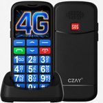 Laptop, Telefoane si Tablete - Telefoane mobile si accesorii - Telefoane Mobile - Telefon Mobil Seniori CZAY®,Taste Mari,Buton SOS pentru Siguranta,Limba Romana si Maghiara,Volum Puternic,Ecran Mare,4G - Infinity.ro