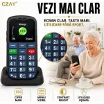 Laptop, Telefoane si Tablete - Telefoane mobile si accesorii - Telefoane Mobile - Telefon Mobil Seniori CZAY®,Taste Mari,Buton SOS pentru Siguranta,Limba Romana si Maghiara,Volum Puternic,Ecran Mare,4G - Infinity.ro