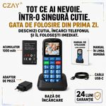 Laptop, Telefoane si Tablete - Telefoane mobile si accesorii - Telefoane Mobile - Telefon Mobil Seniori CZAY®,Taste Mari,Buton SOS pentru Siguranta,Limba Romana si Maghiara,Volum Puternic,Ecran Mare,4G - Infinity.ro